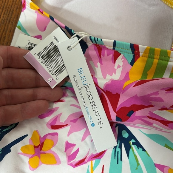 Bleu Rod Beattie Women's Bandeau Tankini Swim Top Pink size 6 NWT - Picture 7 of 10